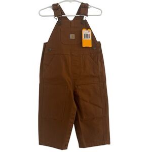 CARHARTT Brown Washed Bib Overalls